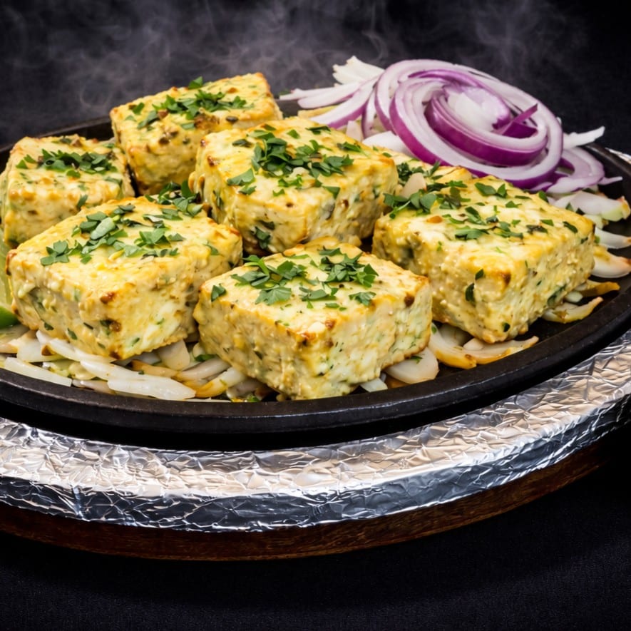 Afghani Paneer Sizzlers.