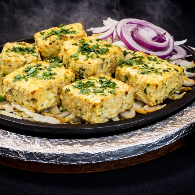 Afghani Paneer Sizzlers.