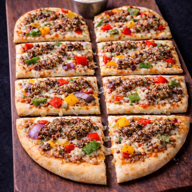 Mutton Keema Flatbread.
