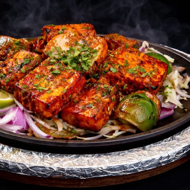Paneer Tikka Sizzlers.