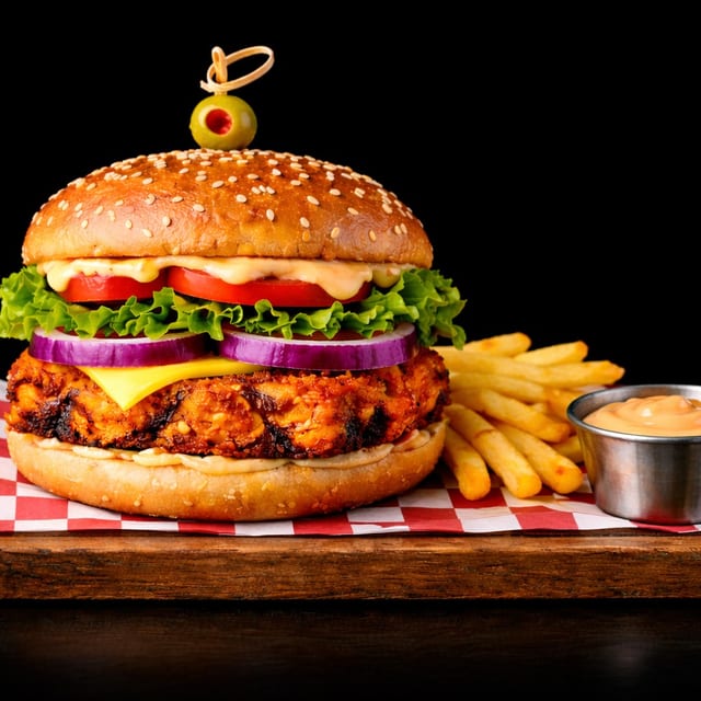 Spicy Crispy Chicken Burger.