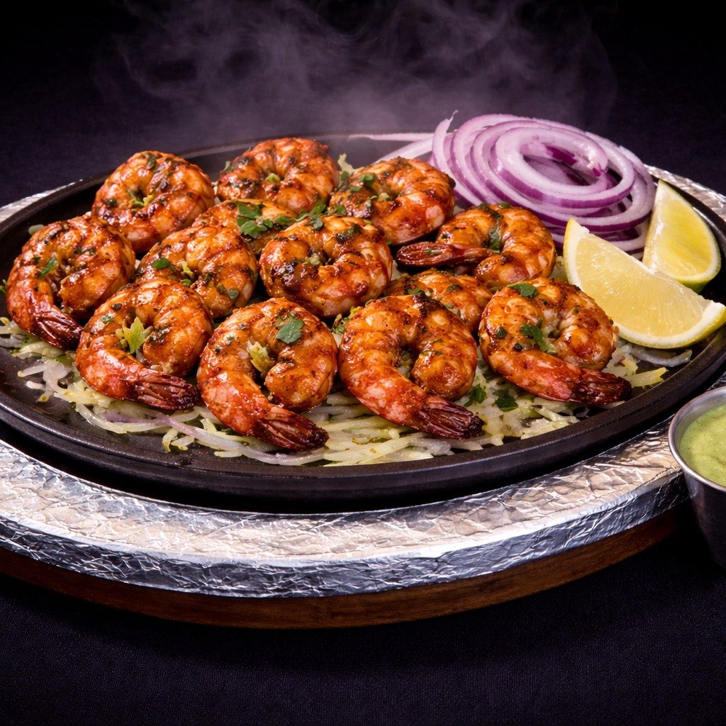 Tandoori Shrimp Sizzlers.